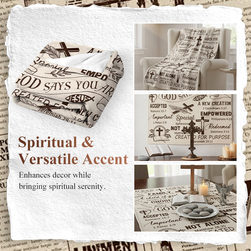 ✨ 50 % RABATT !!✨ 🛌Inspirierende christliche Tagesdecke🛌