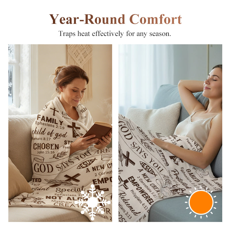 ✨ 50 % RABATT !!✨ 🛌Inspirierende christliche Tagesdecke🛌