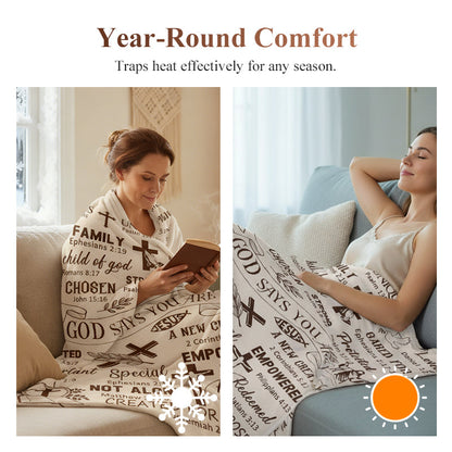 ✨ 50 % RABATT !!✨ 🛌Inspirierende christliche Tagesdecke🛌