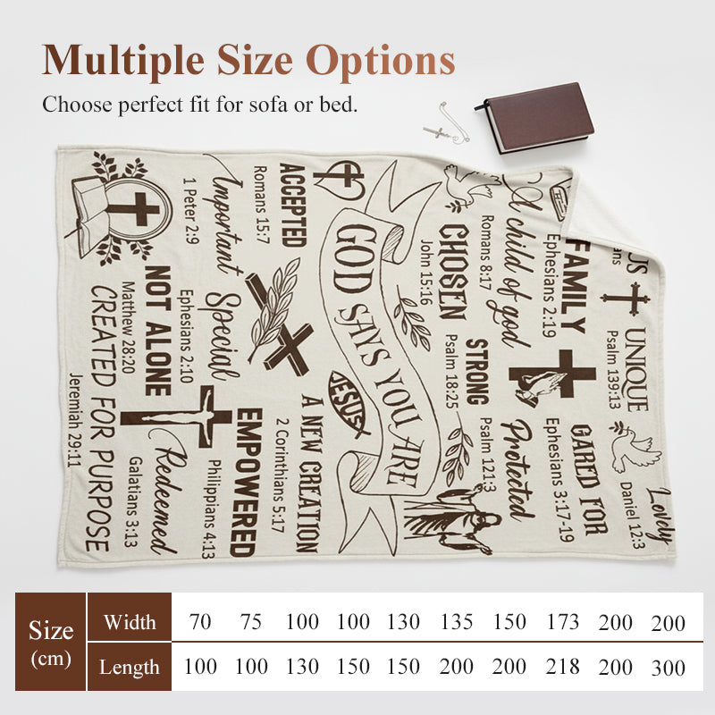 ✨ 50 % RABATT !!✨ 🛌Inspirierende christliche Tagesdecke🛌