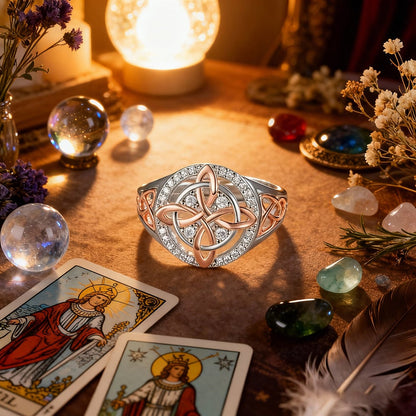 🔮💍 Handgefertigter Hexenknoten-Ring: Ewige Bindung & Schutz | Nachhaltiger Schmuck mit Bedeutung 💞✨ ✨ Liebevoll für Dich & Deine Liebsten – Ein zeitloses Symbol der Verbundenheit