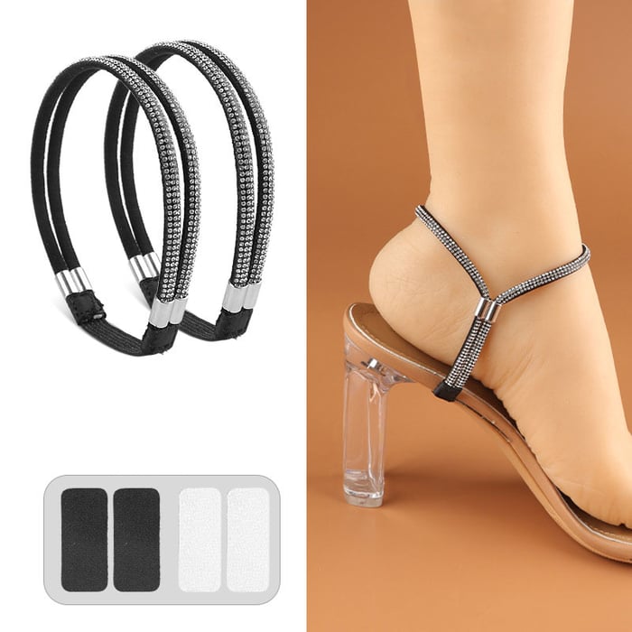 Strass-Befestigungsriemen für High Heels