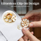 🌷60% RABATT✨Zweiteiliges Schmuckset: Manschettenknöpfe & Brosche mit Rhinestone-Blütendesign ✨🌷 Vielseitig tragbar – Für festliche Anlässe & elegante Alltagsakzente