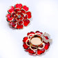 🌷60% RABATT✨Zweiteiliges Schmuckset: Manschettenknöpfe & Brosche mit Rhinestone-Blütendesign ✨🌷 Vielseitig tragbar – Für festliche Anlässe & elegante Alltagsakzente