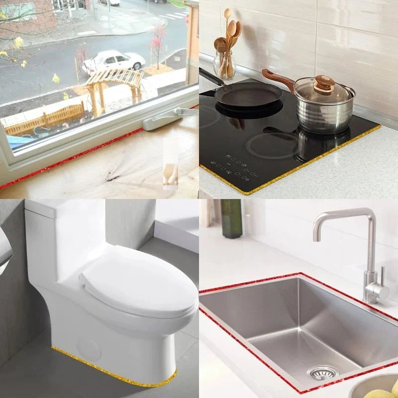 🛡️⏰ LIMITIERT: 1+1 GRATIS! Selbstklebender Dichtstreifen für Fliesenfugen (8 mm × 6 m) – Wasserdicht, schimmelresistent & professionelles Finish ✨