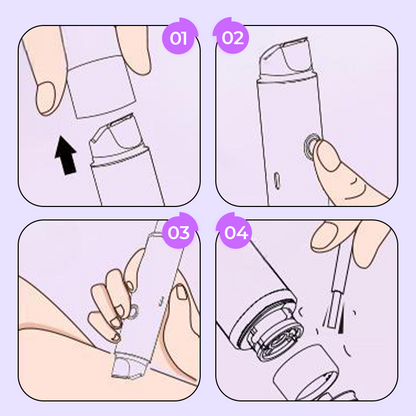 2-in-1 Körperhaartrimmer ✂️ Gesichtsbehaarung, Beinhaare, Haarschnitte – alles mit einem Gerät erledigt | 1 Gerät, alle Körperbereiche! 🎀