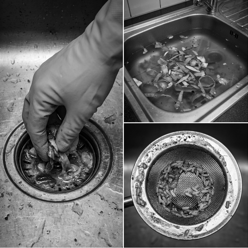 💧Dreieckiger magnetischer Abflusskorb🌟