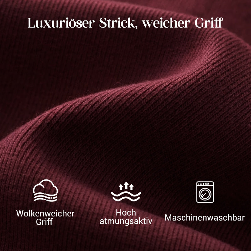 🧣Sweatshirt mit hohem Kragen und seitlichem Reißverschluss & Hose im Set