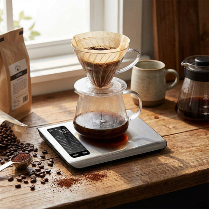 ⚖️📊 Küchenwaage digital – misst 19 Nährwerte & Kalorien per App, 5kg Edelstahl 🥗✅ für gesunde Ernährung & Gewichtsverlust