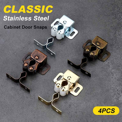 ⚡50 % RABATT !!🔥Klassischer Rollenschnäpper aus Edelstahl für Schranktüren