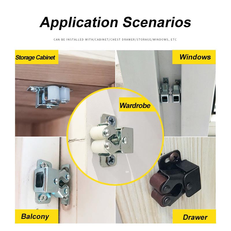 ⚡50 % RABATT !!🔥Klassischer Rollenschnäpper aus Edelstahl für Schranktüren