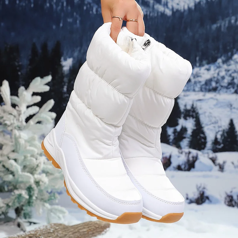 ❄️ Ultrawarme Damen-Schneestiefel mit Kunstfellfutter – Beine warm, Komfort pur im Schnee!