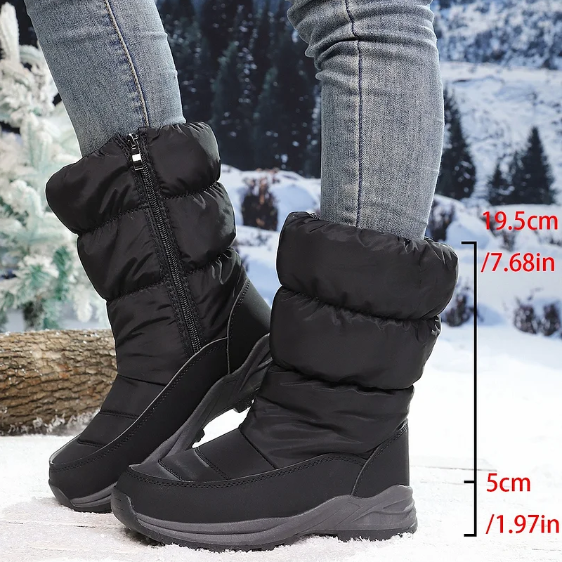 ❄️ Ultrawarme Damen-Schneestiefel mit Kunstfellfutter – Beine warm, Komfort pur im Schnee!