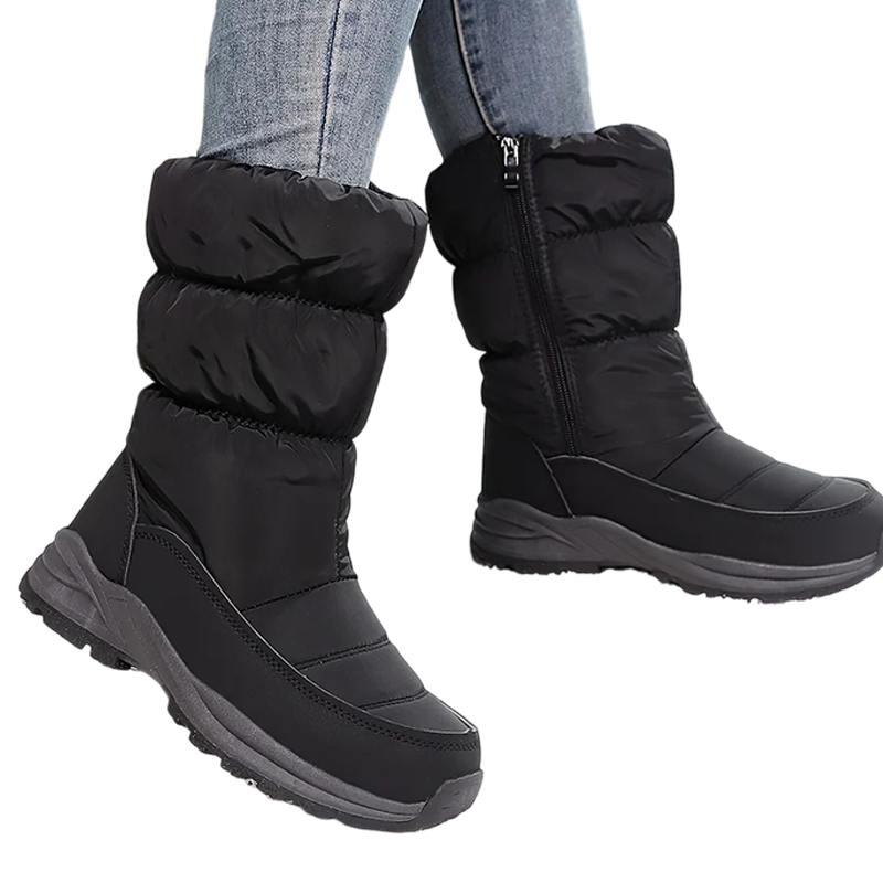 ❄️ Ultrawarme Damen-Schneestiefel mit Kunstfellfutter – Beine warm, Komfort pur im Schnee!