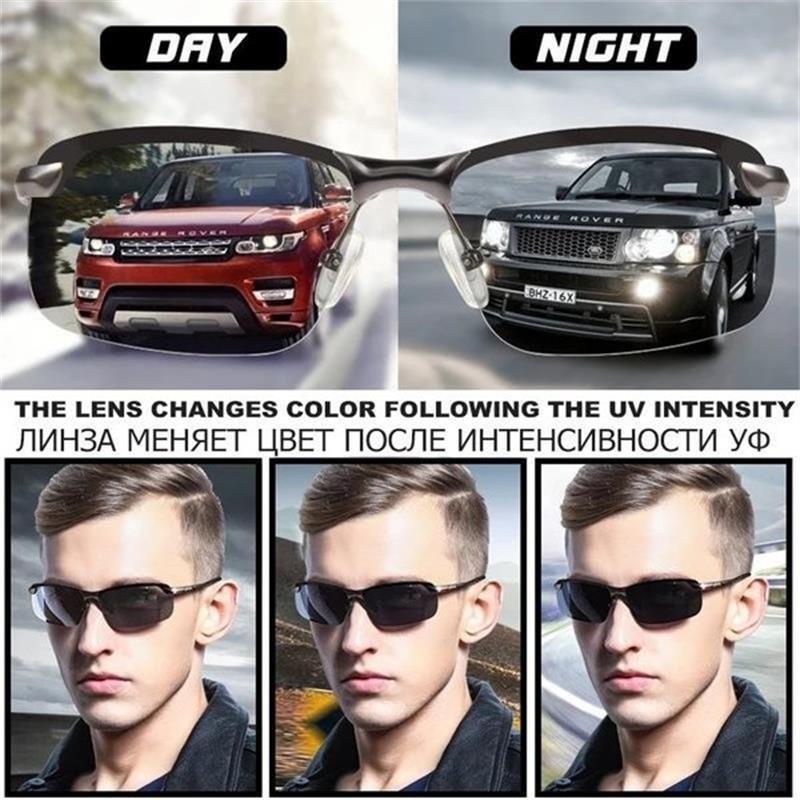 🕶️ 50% RABATT! ⏰ Photochrome Sonnenbrille mit polarisierten blendfreien HD-Gläsern – Randloser Sportrahmen – Perfekt für Autofahren, Angeln, Radfahren & Outdoor – schützt zuverlässig bei jedem Wetter ☀️
