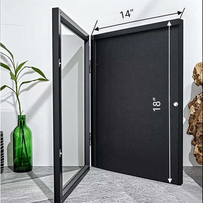 🖼️👕Holz-Ausstellungsrahmen für Jersey mit magnetischer Tür