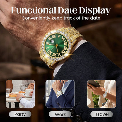 🏆✨Schneller Verkauf 60% Rabatt⌚Herrenmode-Strass-Quarzuhr