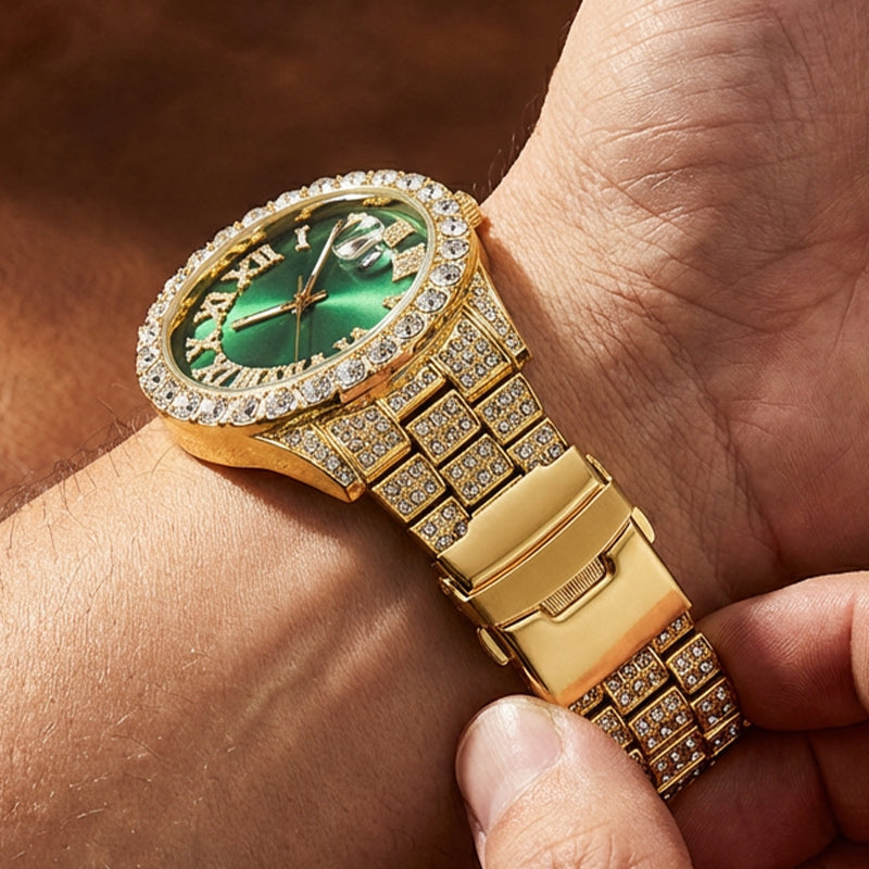 🏆✨Schneller Verkauf 60% Rabatt⌚Herrenmode-Strass-Quarzuhr