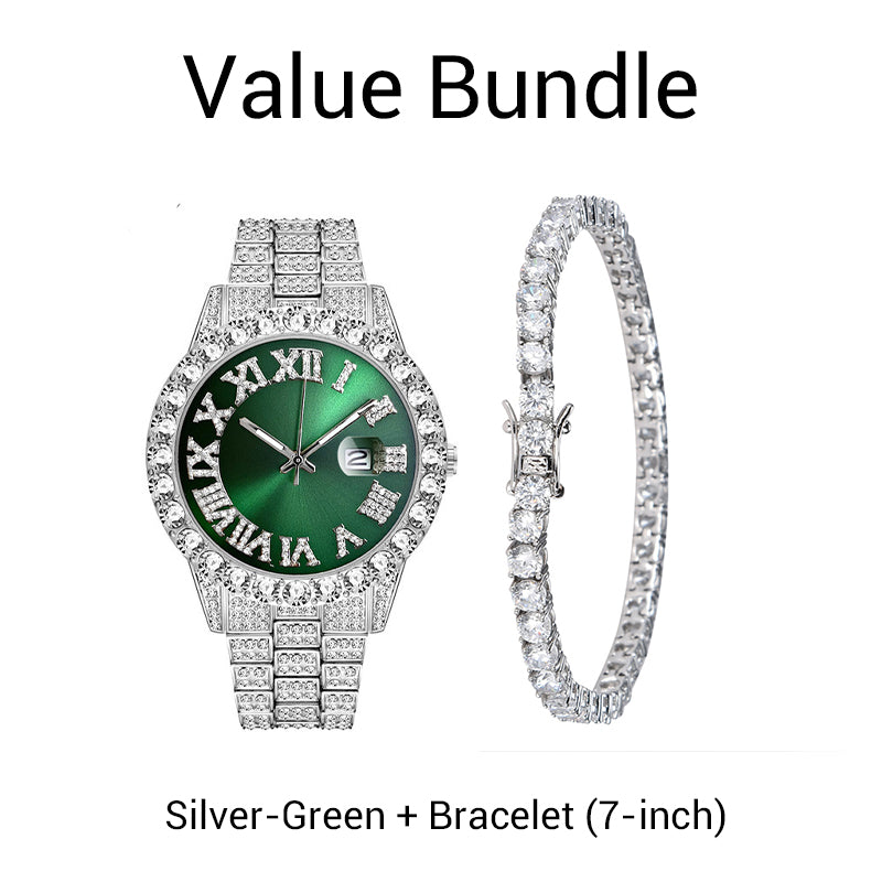 🏆✨Schneller Verkauf 60% Rabatt⌚Herrenmode-Strass-Quarzuhr