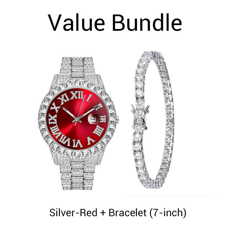 🏆✨Schneller Verkauf 60% Rabatt⌚Herrenmode-Strass-Quarzuhr