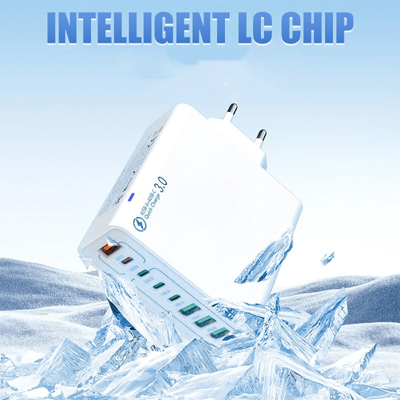 ⚡8-Port-USB-Schnellladeladegerät für Mobiltelefone