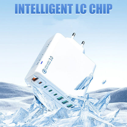 ⚡8-Port-USB-Schnellladeladegerät für Mobiltelefone