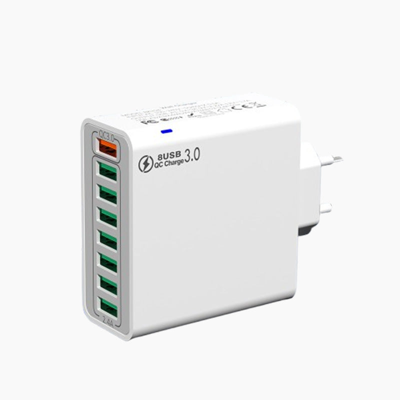 ⚡8-Port-USB-Schnellladeladegerät für Mobiltelefone
