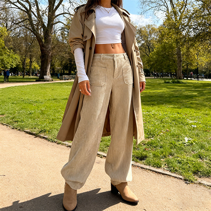 Damen-Freizeithose – Lockerer Schnitt und hoher Bund für maximalen Komfort und Stil 👖✨