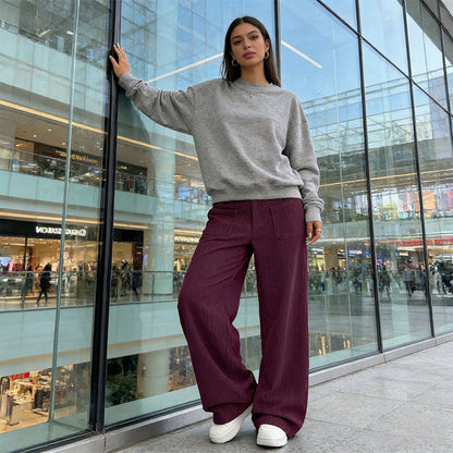 Damen-Freizeithose – Lockerer Schnitt und hoher Bund für maximalen Komfort und Stil 👖✨