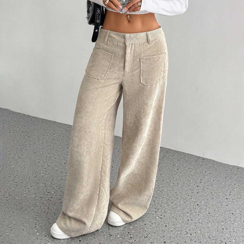 Damen-Freizeithose – Lockerer Schnitt und hoher Bund für maximalen Komfort und Stil 👖✨
