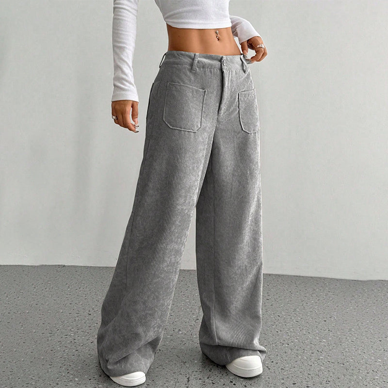 Damen-Freizeithose – Lockerer Schnitt und hoher Bund für maximalen Komfort und Stil 👖✨