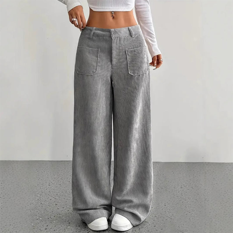 Damen-Freizeithose – Lockerer Schnitt und hoher Bund für maximalen Komfort und Stil 👖✨