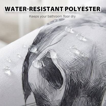 Lustiger Esel-Duschvorhang mit Haken