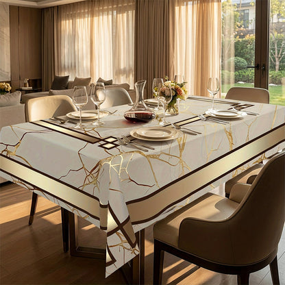 ✨🍽️Wasserdichte Tischdecke mit Marmor-Optik