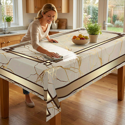 ✨🍽️Wasserdichte Tischdecke mit Marmor-Optik