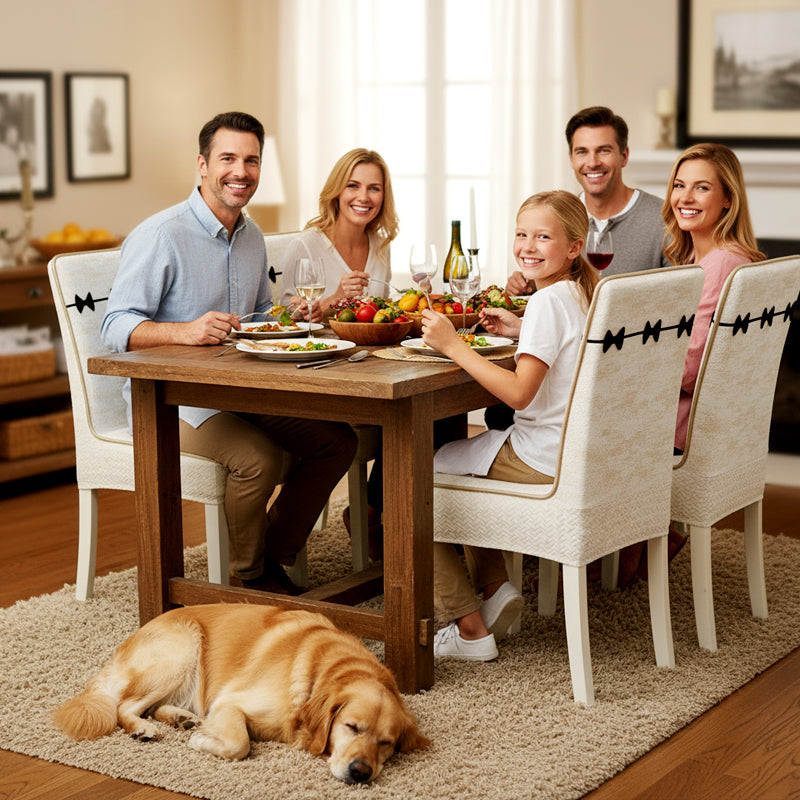 🏠✨Vollabdeckende Stuhldecke mit elegantem Jacquard