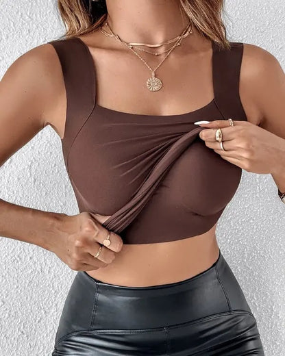 ✨👚 Damen Thermo-Tanktop mit integriertem BH – Warm + Dehnbare Passform + 3 Farben! ✨