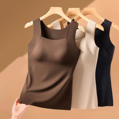 ✨👚 Damen Thermo-Tanktop mit integriertem BH – Warm + Dehnbare Passform + 3 Farben! ✨