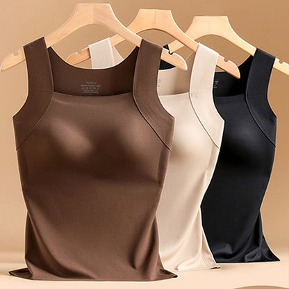 ✨👚 Damen Thermo-Tanktop mit integriertem BH – Warm + Dehnbare Passform + 3 Farben! ✨