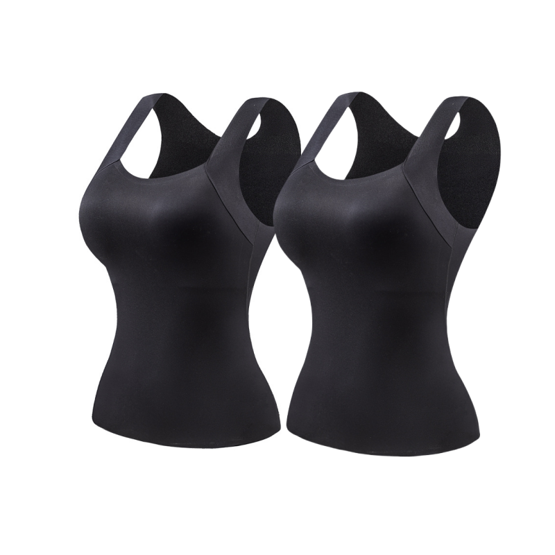 ✨👚 Damen Thermo-Tanktop mit integriertem BH – Warm + Dehnbare Passform + 3 Farben! ✨