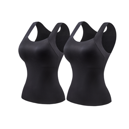✨👚 Damen Thermo-Tanktop mit integriertem BH – Warm + Dehnbare Passform + 3 Farben! ✨