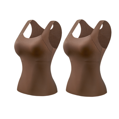 ✨👚 Damen Thermo-Tanktop mit integriertem BH – Warm + Dehnbare Passform + 3 Farben! ✨