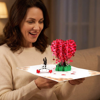 💕Heiße Sonderangebote - 3D Pop-up Herzbaum Grußkarte
