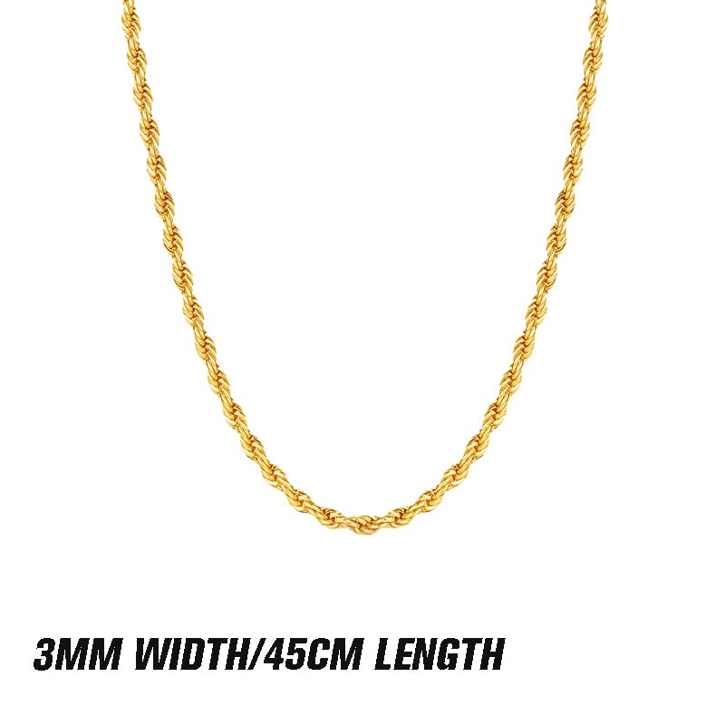 ✨💛Layered Gold Twist Rope Necklace