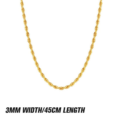 ✨💛Layered Gold Twist Rope Necklace