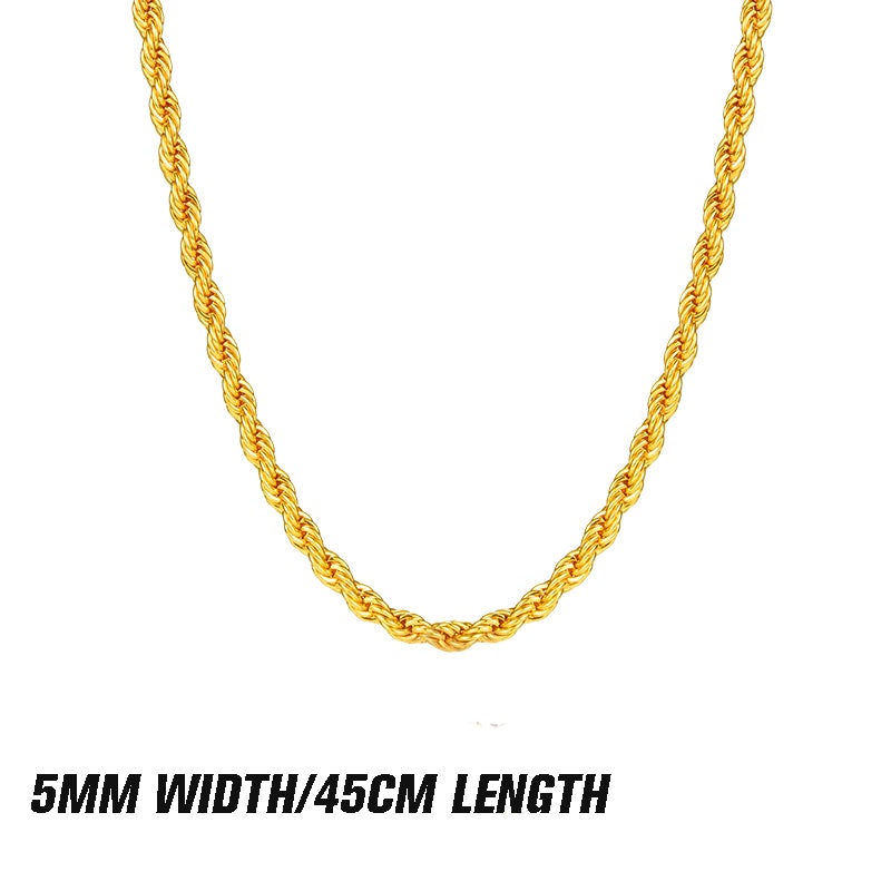 ✨💛Layered Gold Twist Rope Necklace