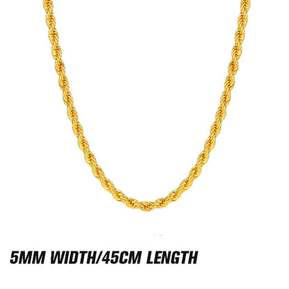 ✨💛Layered Gold Twist Rope Necklace