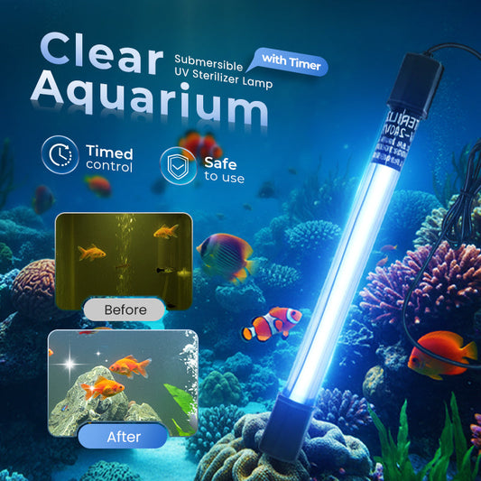 Tauchbare UV-Sterilisatorlampe mit Timer für Aquarien