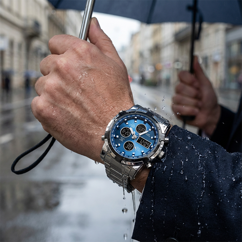 ⌚💧Men's Waterproof Military Analog-Digital Watches