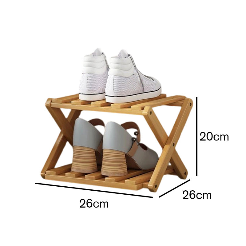 💘 Valentinstagsangebot: 50% Rabatt!👟 Langlebiges zusammenklappbares Bambus-Schuhregal – Mehrstufig & platzsparend!